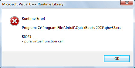 Quickbooks Runtime Error